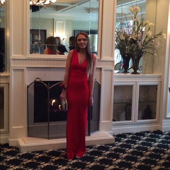 Red long prom dress from Windsor - Picture 7 of 7